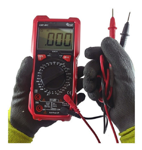 Gralf Digital Multimeter Manual Range Professional GMF89C 4