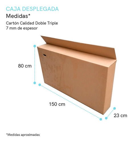 Caja Para Traslado Bicicleta R29 Carton Reforzado Por 5 3