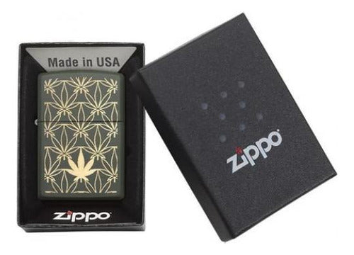 Zippo Original 29589 All Around Leaf Lighter Model 420 1