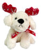 Imported TWS Soft Christmas Plush Dog with Reindeer Ears 0