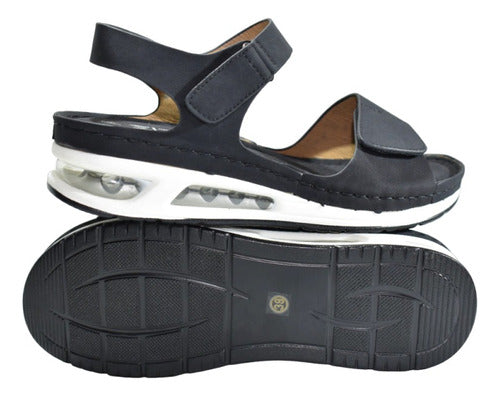 Women's Sandals with Velcro and Air Cushion Base 2