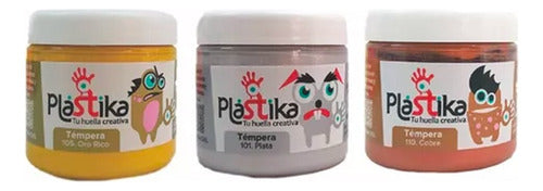 Eterna Tempera Eterna Plastika 60ml Colores Metalizados 0