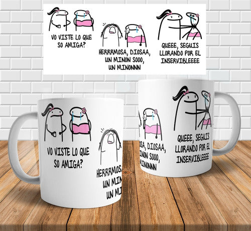 Imprimi Kits Diseño Vos Viste Lo Que Sos Amiga Flork Sublimar Tazas Meme 0