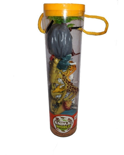 Set of 24 Rubber Animals - 2 Tubes, Dinos, Jungle or Farm 2