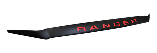 Deflector De Capó Negro Con Logo Rojo Ford Ranger 2023+ 2