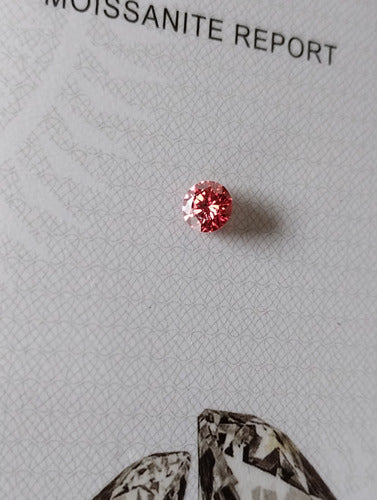 Diamante De Moissanita Rojo De 0.5ct. 1