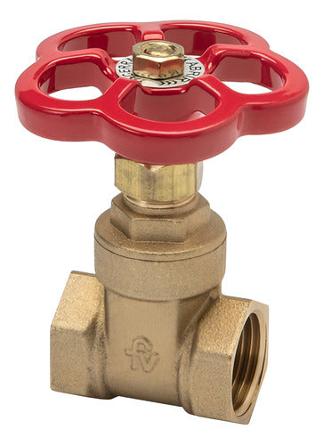 F&V 1" Brass Locking Valve 0