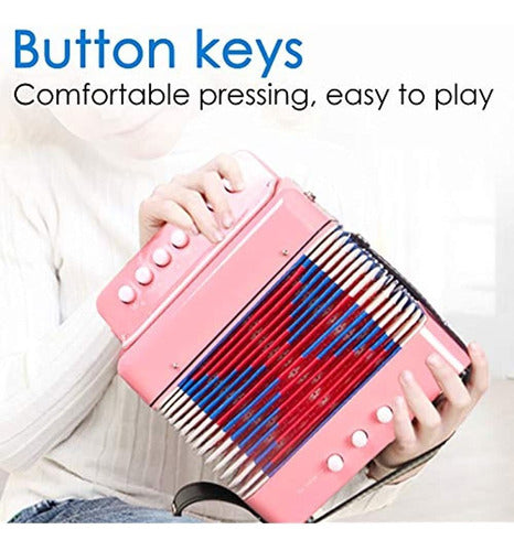 Accordion Kids Toy Acordeón Mini Instrumentos Musicales Botó 1