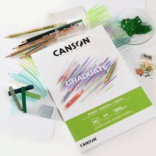 Block Canson Graduate Drawing 160gr. A4 Serviciopapelero 1