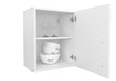 Mosconi White Wall Kitchen Cabinet with Shelves 0