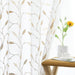 COLLACT Sheer Embroidered Curtains with Leaves for Living Room 0