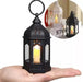 Fashion Mini Farol Vintage C/vela Led Parpadeante Decorativo A Pila 1