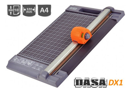 Cizalla Dasa Guillotina Rotativa Dx1 A4 4 Funciones 10 Hojas 1