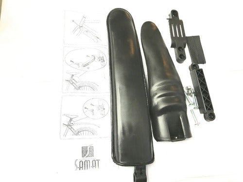 Works Black Plastic MTB Fenders - Samat-Works 1