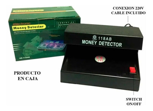 Detector De Billetes Falsos Luz Ultravioleta Pesos Dolares 1