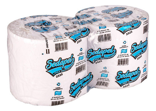 Papel Tissue  Blanco Doble Hoja (25cm*400)    X 2 Rollos 0