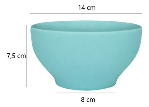 Set of 6 Biona Ceramic Cereal Bowls 600ml Colors 7