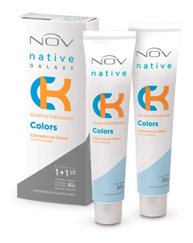 Nov Kit 12 Cajas De Tintura NATIVE + Oxidante Nov X 1900ml 1