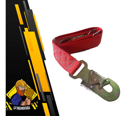Safety Harness Fall Arrest Lanyard with 2 Snap Hooks 0