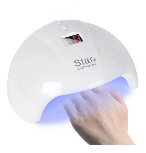 Nail Lamp Cabina Para Uñas Star7 Led/Uv 24W Semipermanente Manicuria 3