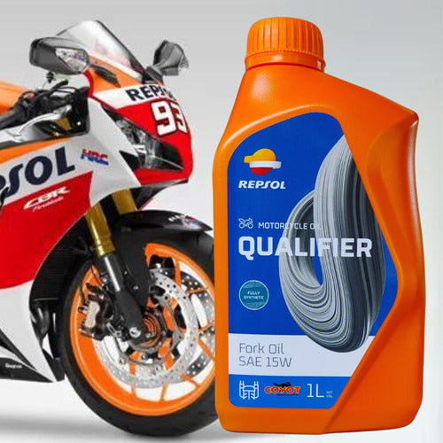 Oleo De Bengala Repsol Qualifier Sae 15w Fork Oil 1 Litro 1