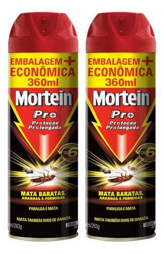 Kit 2 Repelente Mortein Pro Mata Baratas, Aranhas Black 0