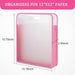 Caydo Pink Paper Organizer for Scrapbooking, Holds 30x30 cm 1