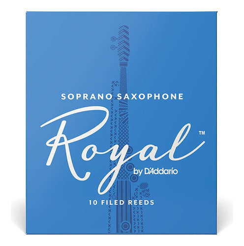 D'Addario Woodwinds Royal Soprano Sax Reeds, Strength 3.0, 10-Pack 1