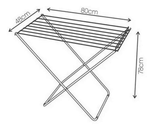 Nakan Standard 8 Rods Clothes Drying Rack by Otero Hogar 1