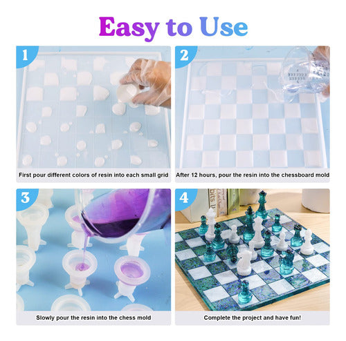 Let's Resin Chess Molds for Resin Casting 3