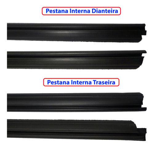 Kit Pestana Externa Interna 4 Portas Fiat Palio 2005 A 2011 2