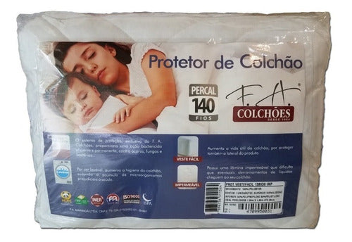 Protector 1 Y 1/2 Plaza Colchon Capitoneado Impermeable ALG. 0