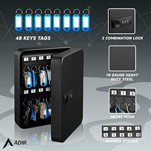 Adiroffice Combination Lock Key Cabinet 2