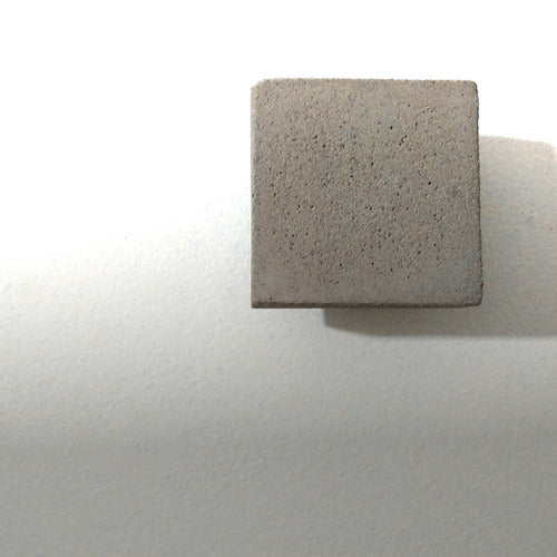 Square Concrete Wall Hook 9cm x 1 Unit - Choice of Light Gray, Dark Gray, or Brown 0