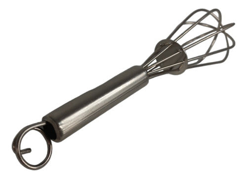 Almandoz Manual Pastry Whisk with Stainless Steel Handle - 23.5 cm 1