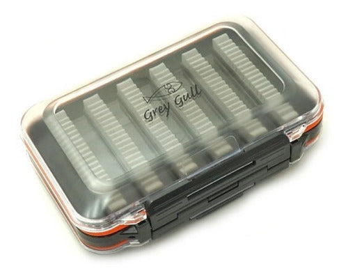 Grey Gull Fly Box Waterproof Double Lid HG018A 0