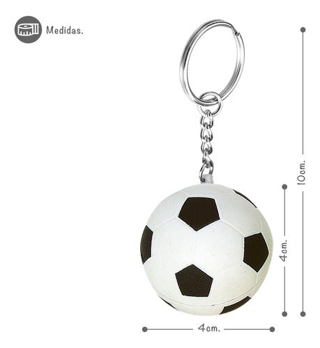 Iko Shop Stress Relief Soccer Ball Keychain Souvenir Pack X 12 U 6