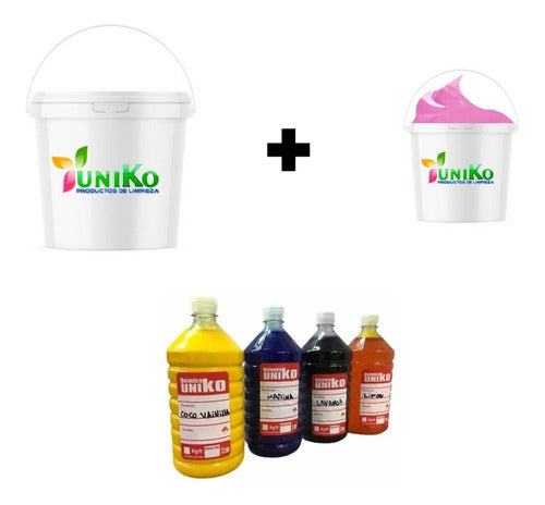 Uniko Combo Pasta 100L Liquid Soap + 50L Softener + 200L Floor Deodorizer 0