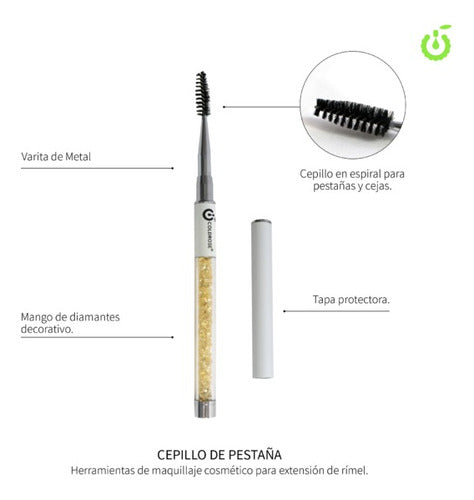 Coldrose Cherimoya Eyelash Brush with Cap 1