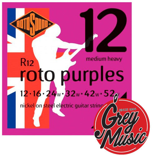 Rotosound R12 Roto Purples Para Electrica 012-052 0