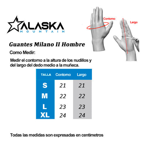 Salomon Guantes Milano II 10K Hombre Negro Ski Snowboard Alaska 2