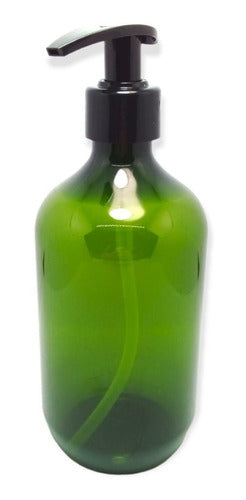 Frasco Pet Verde 500ml Dispensador Válvula Cremera 500cc X5 2