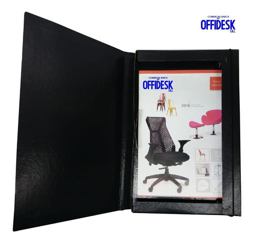 Pack of 10 Officio File Boxes with Elastic Spine 5cm - Black Fiber Type 4