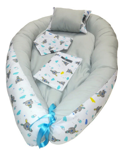 Nest Moses Basket Reducer + Attachment Pillow Bandana Bib Set 2