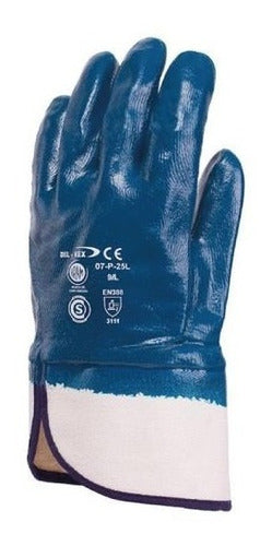 Bil-Vex Nitrile Coated Work Glove with Canvas Cuff 0