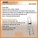 Black+Decker 150kg Reinforced Aluminum Ladder 5 Steps 1