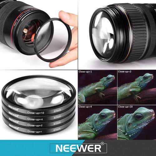 Pro 67mm Cpl Uv Fld Nd2 Nd4 Nd8 Macro Cerca Lente Conjunto F 1