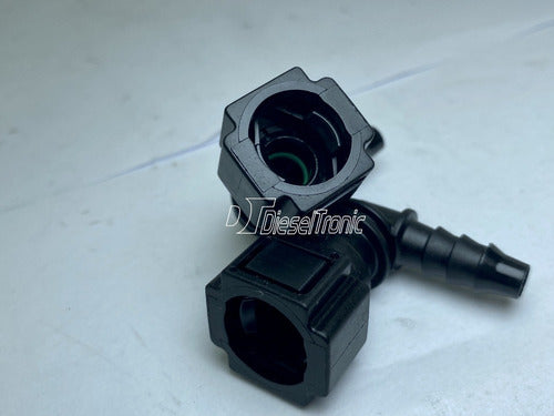 Conector Combustible A 90° De 8  Mm P/ Manguera De 6 Mm 2