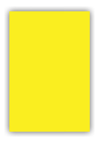 Cartaz Amarelo 65x46 Cm- Pct 100 Peças 0