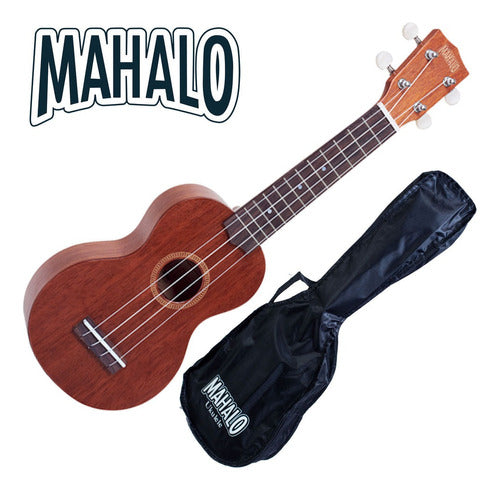 Mahalo Ukulele Soprano Natural MJ1TBR with Case 2